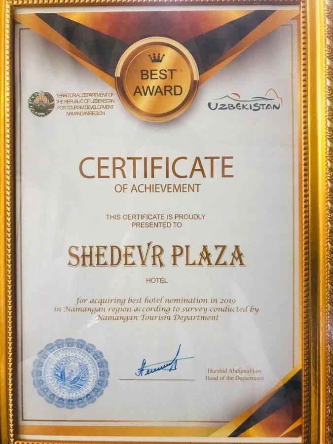 Shedevr Plaza Hotell Namangan Exteriör bild